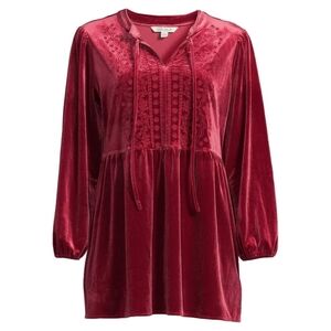 Red Velvet Mid/Long Sleeve Dress